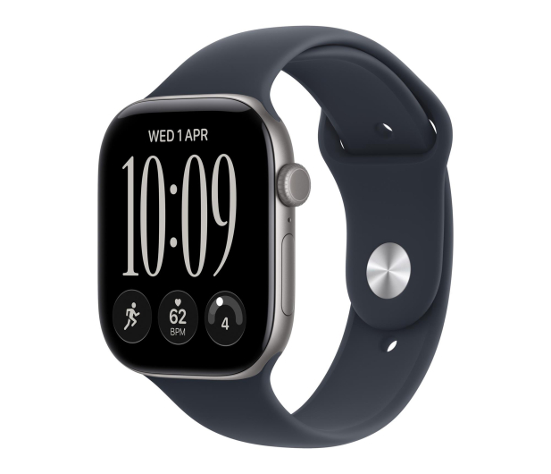 Apple Watch 12 42/Gwiezdna szarość Alu/Granatowy Pasek S/M GPS - 1594044 - zdjęcie